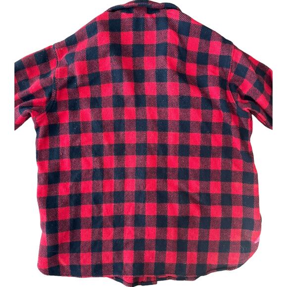 Vintage L.L. Bean Plaid Buffalo check Flannel Lumberjack shirt size large - Picture 8 of 12